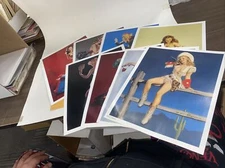 Gil Elvgren's Limit Ed /3000 Peek-A Portfolio 8 Plates 11X14 Magazine View Tease