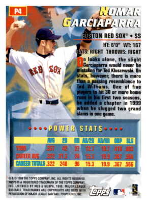 2000 Topps Power Players Nomar Garciaparra P4 | eBay