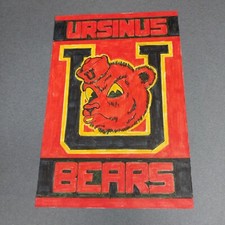Ursinus College Bears Collegeville PA 4x6 Scrapbook Shadowbox Artwork