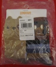 Gymboree Boys Socks Size 6-8 2 Pair Dog Print Socks Tan, Navy Blue, Red NWT