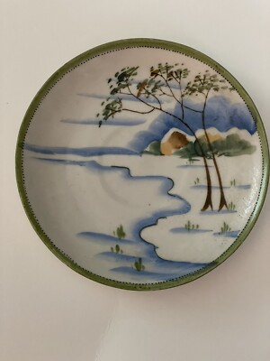 Tonina TE-OH Nippon Hand Painted 6  Saucer 1890-1921 Antique estate vintage