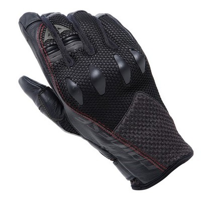 Dainese Karakum Ergo-Tek Motorradhandschuhe Herren (schwarz/rot) Gr: M