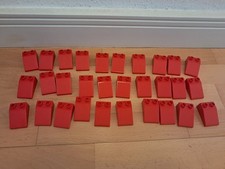 Klemmbausteine mit 30x Dachsteine rot mit Lego Duplo kompatibel Konvolut