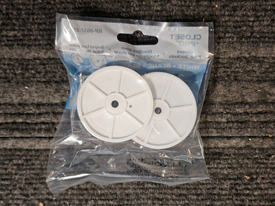 (QTY 10 pairs ) Knape & Vogt RP-0037-25 Closet Pole Sockets Rod End Support