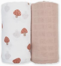 Baby Swaddle Blankets Unisex Softest Breathable Cotton Muslin Blanket Set