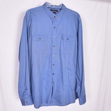 Marc Anthony Slim Fit Men's Blue Dress Shirt Size XXL New With Out Tags