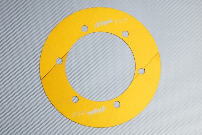 Caches couronne or KAWASAKI NINJA 300 R alu pour masquer les ecrous rouilles