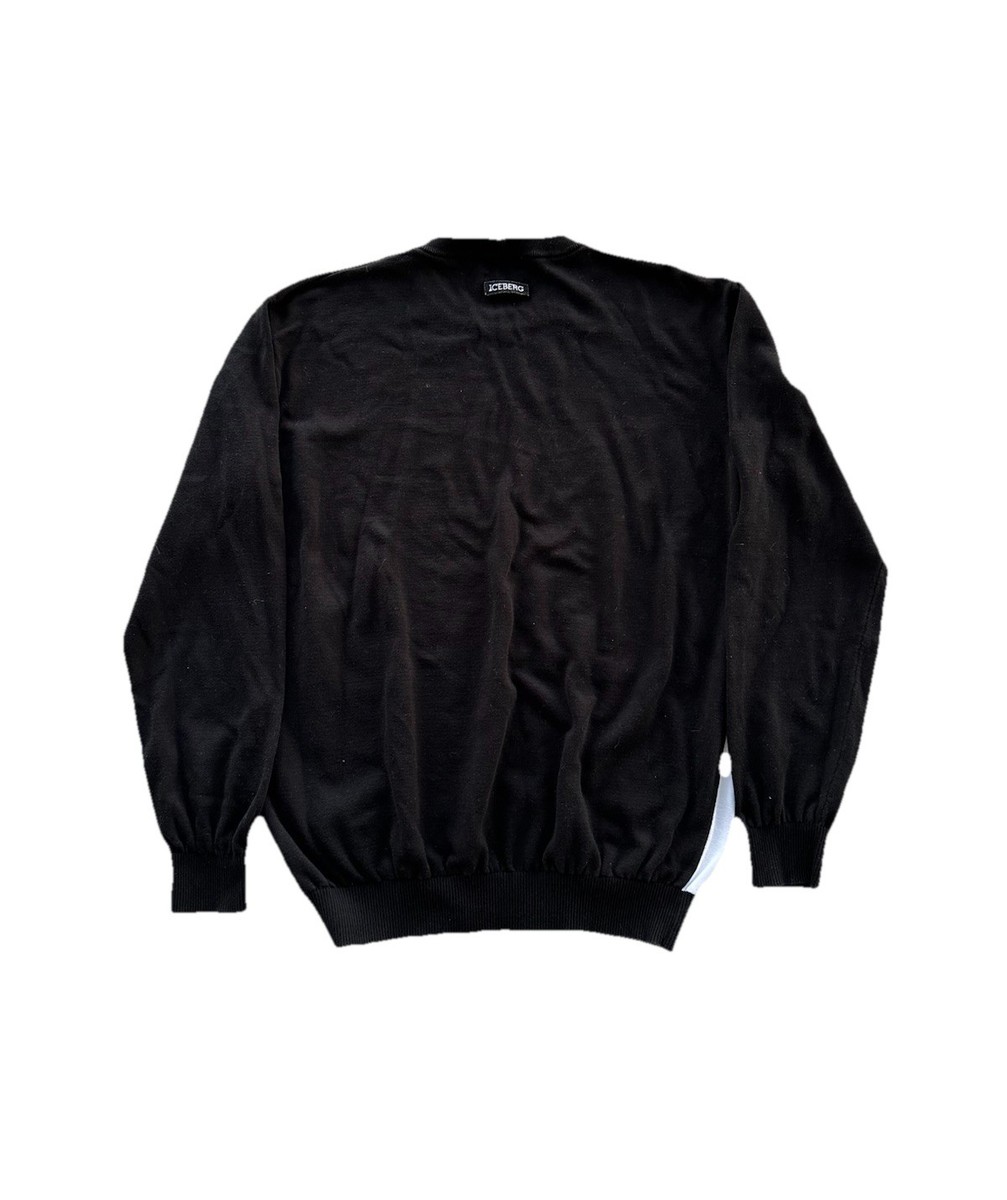 Iceberg History X Disney Goofy Italian Knit Sweater Black Men Size