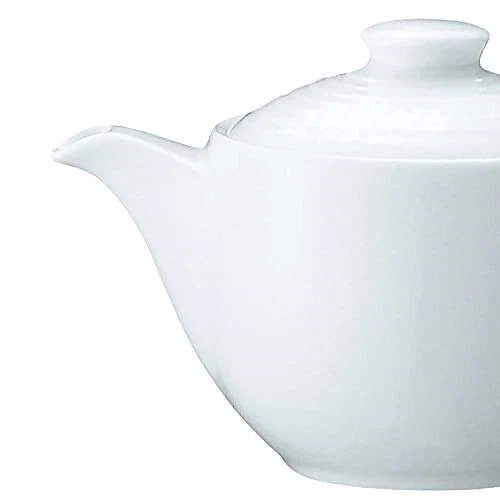Tetera de porcelana fina Noritake 450cc blanco ártico apta para microondas y ...
