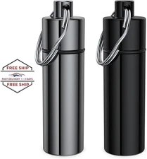 Pastillero pequeño (paquete de 2), llavero con forma de pastillero, portátil
