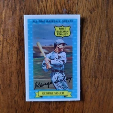 1970 ROLD GOLD PRETZEL 3-D ALL-TIME GREATS GEORGE SISLER 5 NM+ NO CRACKS