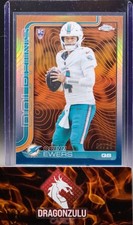 2025 Topps Chrome Football Quinn Ewers Orange Topographical Refractor /25