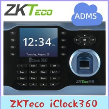 ZKTeco iClock360 TCP/IP Biometric Fingerprint Attendance System Time Clock ADMS
