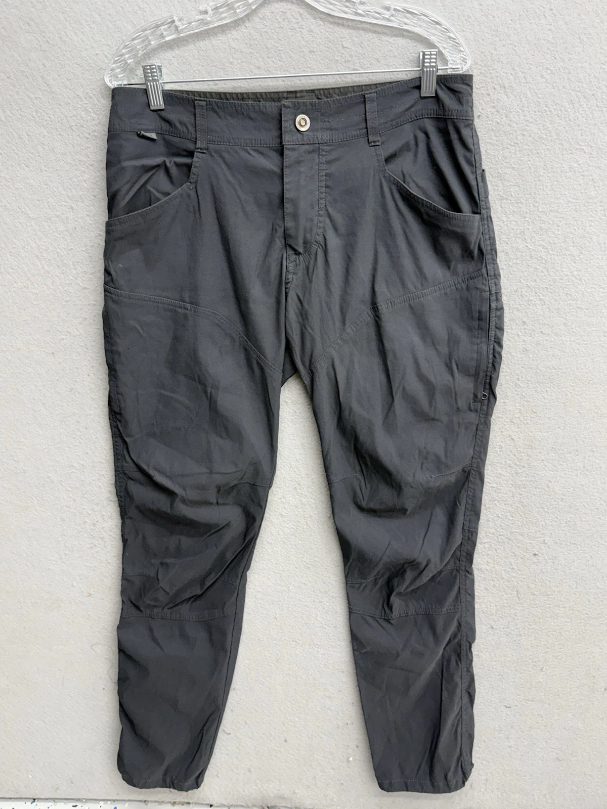 KUHL Silencr Rogue Pants Mens 33x34 Gray Ripstop Hiking Outdoor Stretch