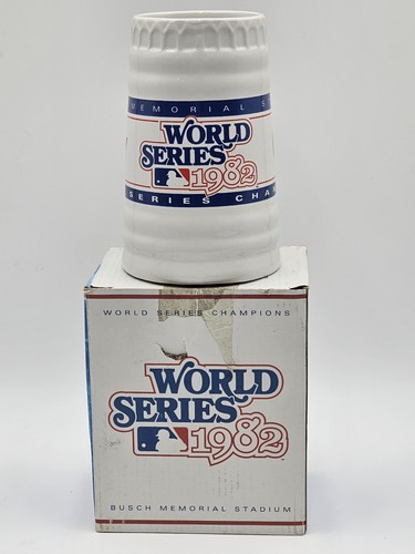 1982 W/ Box St Louis Cardinals Baseball World Series Beer Mug Stein - Picture 1 of 8