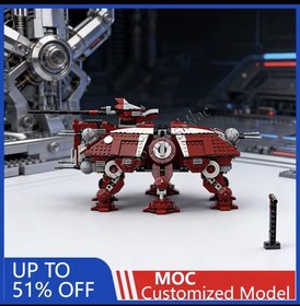 Star Wars Dropship with AT-OT Walker Lego MOC #10195 & 75337 X 2