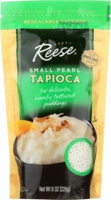 (Pack of 12) Reese Tapioca Pearls Small Bake Ingredients Natural 8 Oz
