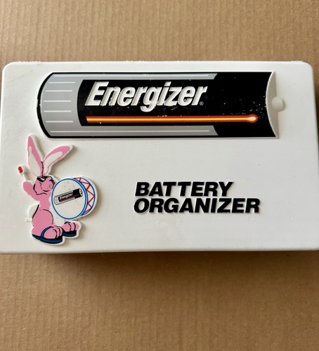 Vintage Energizer Battery Organizer Storage Case Plastic 