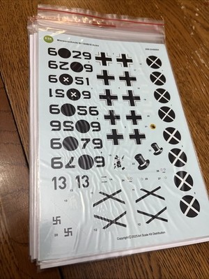 1/48 ASK Decals #D48084 Bf109B/D Early Birds Of Future Aces | eBay