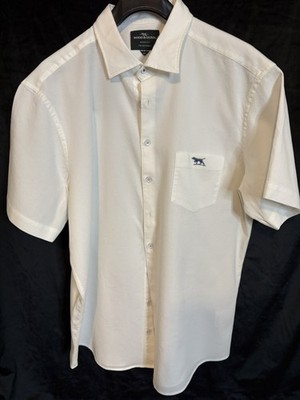 RODD & GUNN Albini Sports Fit Men's Short Sleeve Size 2XL Snow White  - NWT