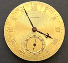 Antique Longines Cal 18.89M Pocket Watch Movement Parts/Repair Dial Hands 17j