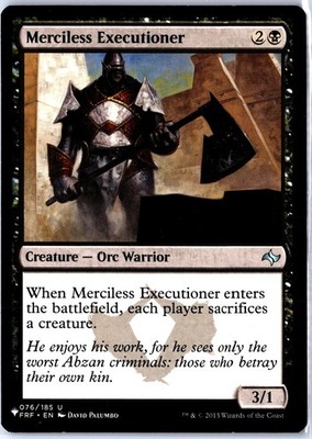 MAGIC TG: Fate Reforged #76 Merciless Executioner- Uncommon.M2A