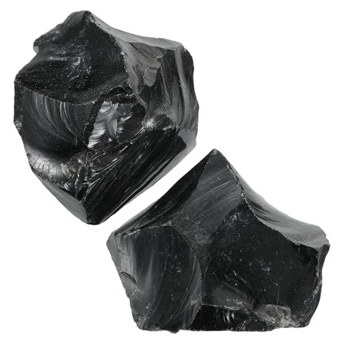 2 Stück Schwarzer Obsidian-Rohkristall, Ymapinc 3-5 cm Heilsteine für Medit6066 2 Stück Schwarzer Obsidian-Rohkristall, Ymapinc 3-5 cm Heilsteine für Medit6066