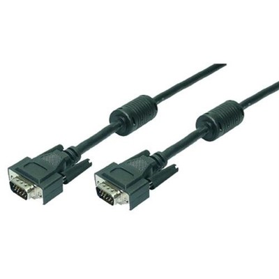 LogiLink 10m Displaykabel D-SUB VGA 2x Stecker mit Ferritkern ROHS AWG 30 *NEU*