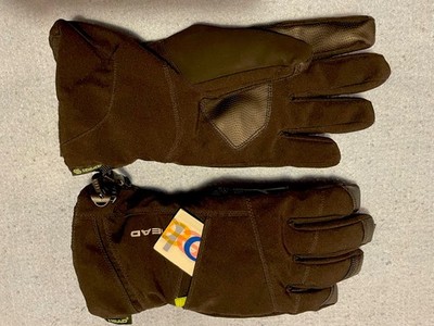 VTG HEAD-SENSATEC Men's MEDIUM Black GLOVES Lined/Insulated w/Zip Pocket #67312