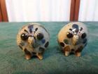 2pc Jorge Wilmot Tonala Owl Figurines Mexican Folk Art Pottery-Signed "W"