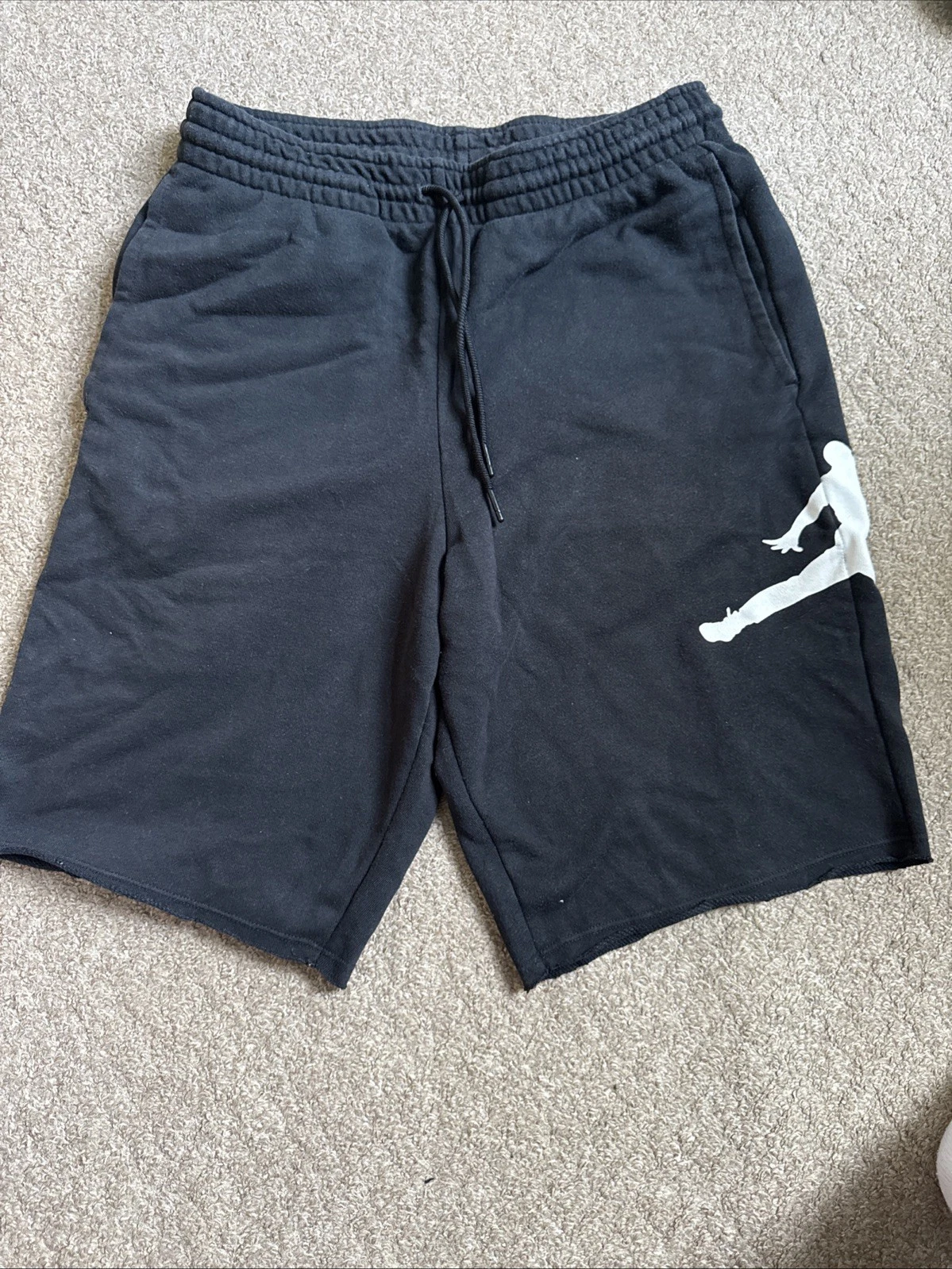 Jordan’s pantaloncino nero con logo uomo medio