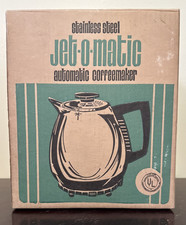 Saladmaster Jet‑O‑Matic Model 10 Coffee Maker Vintage Stainless Steel w Box