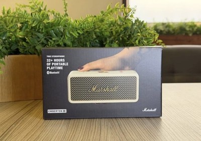 Brand New Marshall Emberton III Portable Bluetooth Wireless Speaker- Cream White