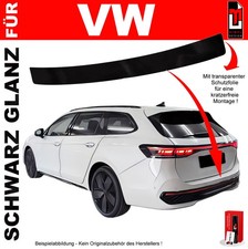 Lackschutzfolie Ladekantenschutz für VW Passat Variant B9 ab 2024 Schwarz Glanz