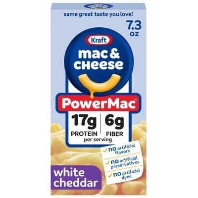 Kraft PowerMac Mac and Cheese, 1 Box, for Protein Easy Dinners or Dinner Side...