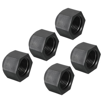 5Pack 3/8'' Plastic Flare Cap 5/8-18UNF Female Thread SAE Flare Black