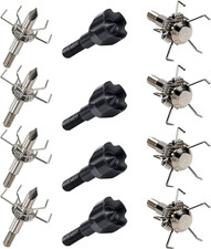 100/125 Grain Small Game Broadheads 12PK Judo Points Small Game Arrow Tips Screw