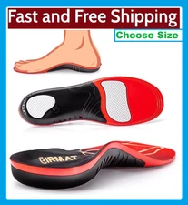 Plantar Fasciitis High Arch Support Insoles for Men Women Choose Your Size