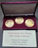1883 1884 1885 New Orleans Morgan Silver Dollars - UNC -Littleton Case w/COA
