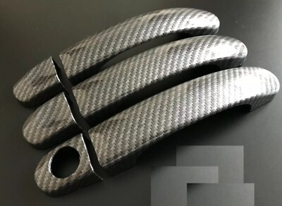 CARBON 3 DOOR HANDLE COVER VW TRANSPORTER T5 T5.1 T6 T6.1 CARAVELLE VAN VW CADDY