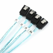 Mini SAS SFF-8087 36Pin to 4 SATA 7-PIN HD Splitter Breakout Cable 50cm Blue