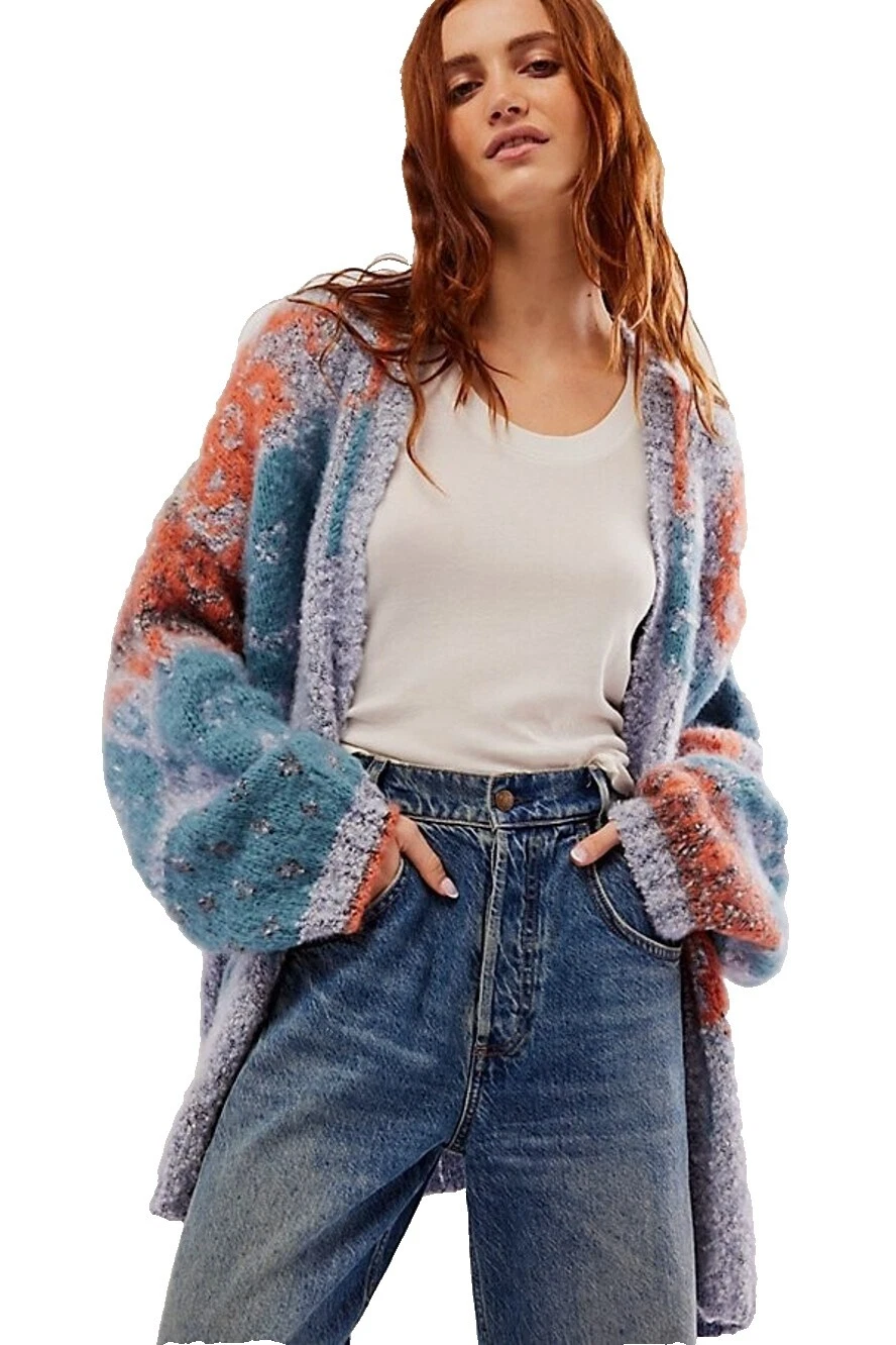 Free People Cardigan Floral Sweaters for Women