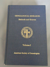 Genealogical Research Methods & Sources Volume I Genealogy 1980 Family Lineage
