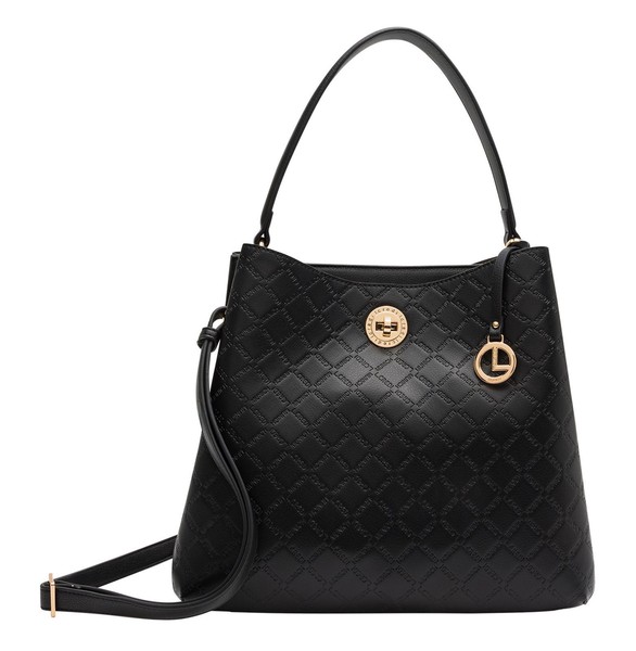 L.Credi Filiberta Hobo Bag Schultertasche UmhäNgetasche Tasche Black Schwarz-image
