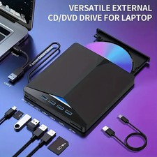 External CD/DVD Drive for Laptop, 7 in 1 USB 3.0 DVD Player Portable CD/DVD B...