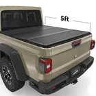 5 ft Hard 3-Fold Tonneau Cover Truck Bed For 2020-2026 Jeep Gladiator Waterproof