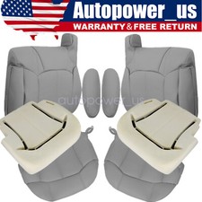 For 00-02 Chevy Suburban Tahoe Ls Driver Passenger Seat Cover Foam Cushion Gray