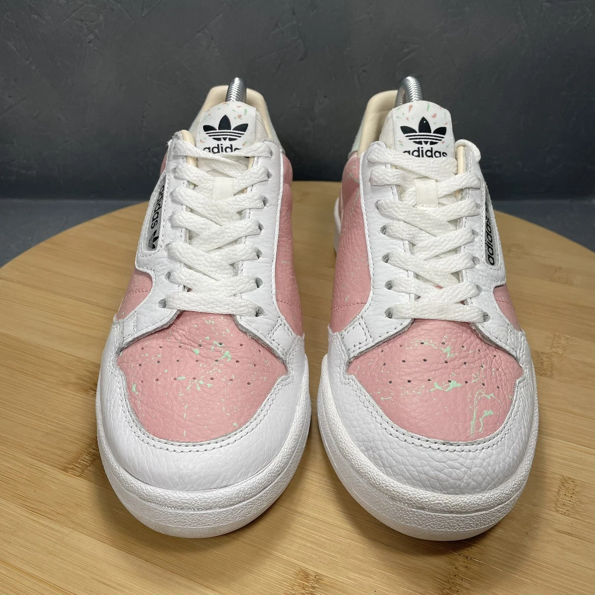 Adidas pink deals continental 8 trainers