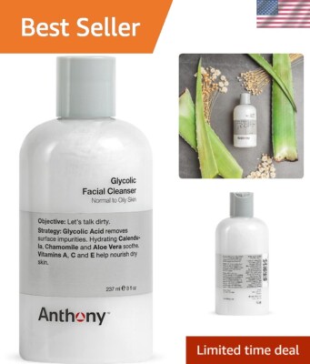 Fragrance-Free Glycolic Facial Cleanser   Gentle Shave Prep for Sensitive Skin