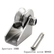 Detachable Oblique Stainless Steel V-Type Groove Sliding Wheel Roller Pulley